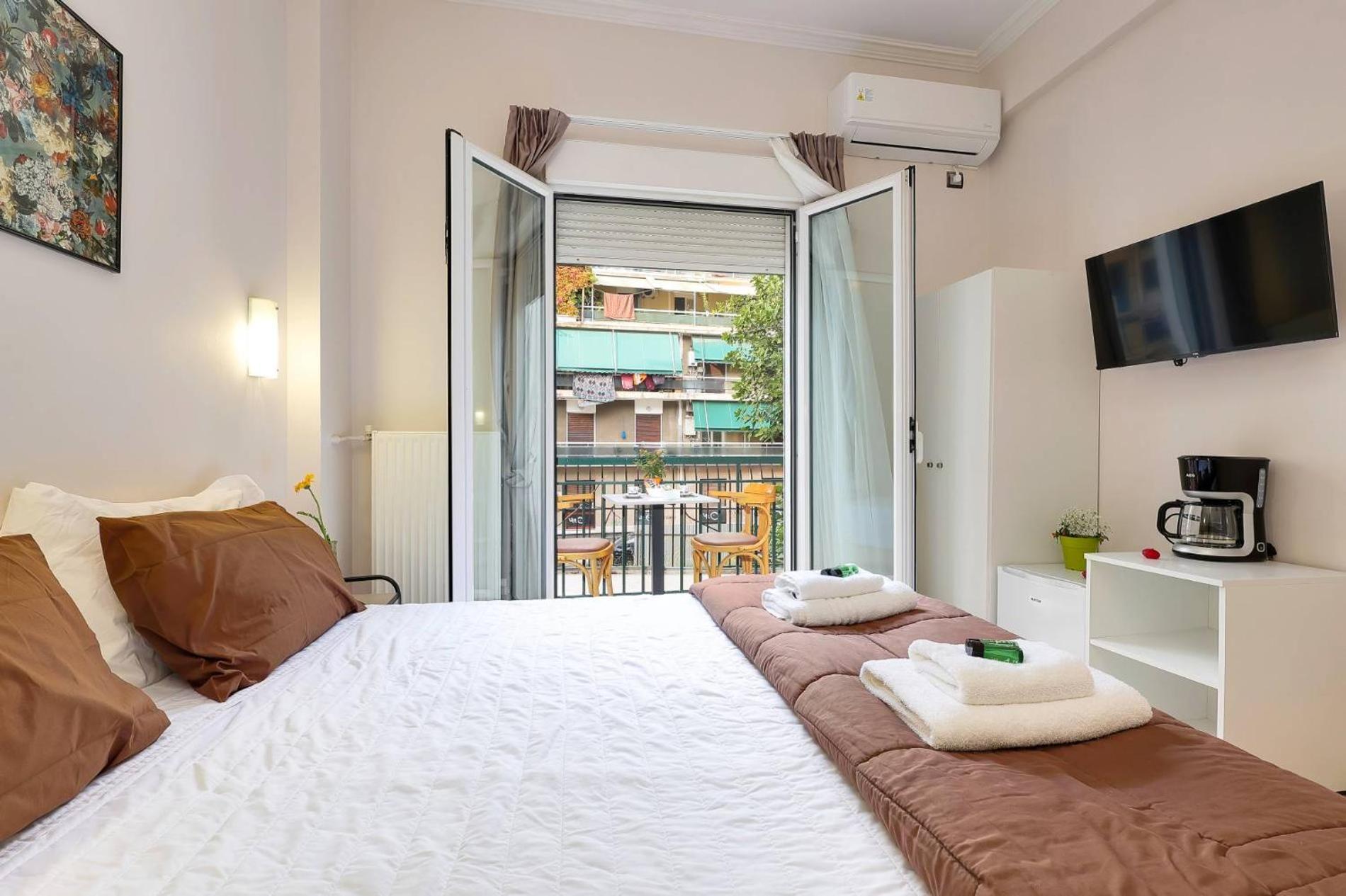 Silver Athens Double Room With Balcony Eksteriør bilde